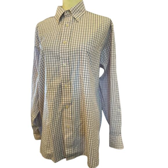 Chaps Wrinkle Free Stretch Collar Regular Fit Dress Shirt, Size 16 32/33 - Picture 1 of 8